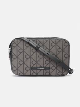 Calvin Klein - Logo Beige Polyester Crossbody Bag with Detachable Strap