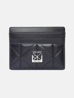 Calvin Klein - Quilted Black Polyester Card Wallet