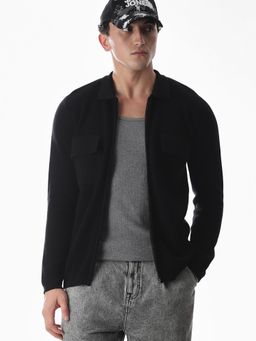 Jack & Jones - Mens Regular Fit Black Sweater