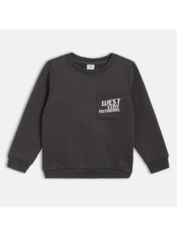 MINI KLUB - Boys Cotton Typography Sweatshirt