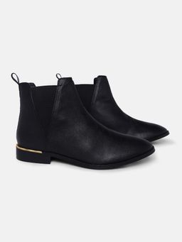 IYKYK by Nykaa Fashion - Classic Black Ankle Length Boots
