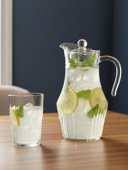 Luminarc - Transparent Orient Glass Jug and Glasses