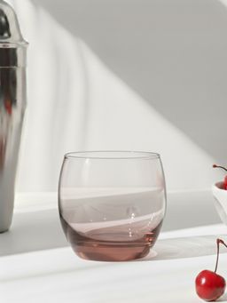 Luminarc - Transparent Glass Salto Pink OF 320ml Whiskey Glasses (Pack of 6)