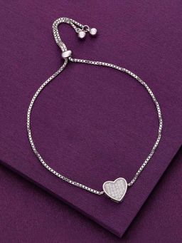 Kai Jewel - Sterling Silver The Sweetheart Chain Adjustable Bracelet