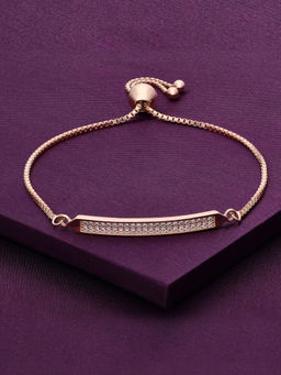 Kai Jewel - Sterling Silver Rose Gold Stylish and Rich Plate Adjustable Bracelet