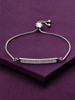 Kai Jewel - Sterling Silver Stylish and Rich Plate Adjustable Bracelet