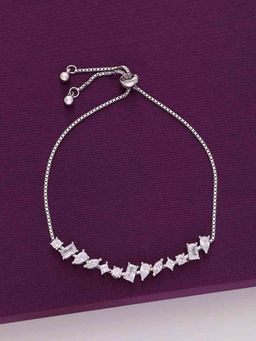 Kai Jewel - Sterling Silver Classic Solitaire Adjustable Bracelet