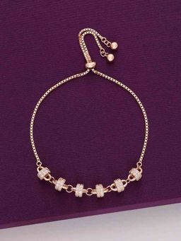 Kai Jewel - Sterling Silver Rose Gold Elegance Sparkle Bracelet