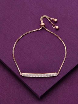 Kai Jewel - Sterling Silver Rose Gold Plate Adjustable Bracelet