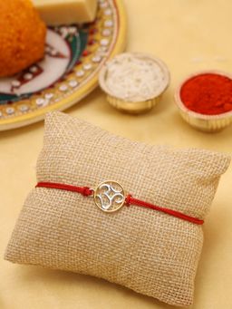 VIRAASI - 925 Sterling Silver Om Rakhi for Brother