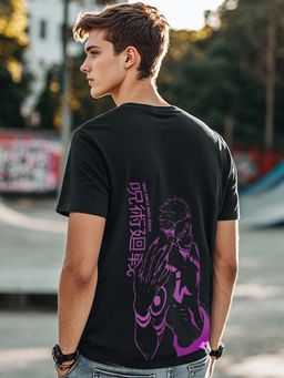 Bewakoof - Men's Black Know Your Place Fool Graphic Printed T-shirt