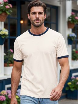 Bewakoof - Men Beige Gardenia T-Shirt
