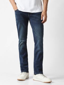 Van Heusen - Men Navy Dark Wash Slim Fit Jeans