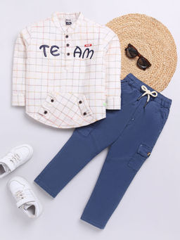 Hopscotch - 2-Piece Checkered Shirt & Pants