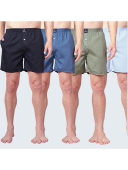 Urban Scottish - Multi-Colour Pull On Solid Boxers (Pack of 4)