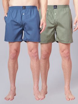 Urban Scottish - Multi-Colour Pure Cotton Boxers (Pack of 2)