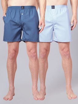 Urban Scottish - Multi-Colour Solid Cotton Boxers (Pack of 2)