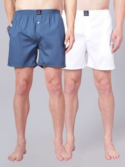 Urban Scottish - Multi-Colour Solid Boxers (Pack of 2)