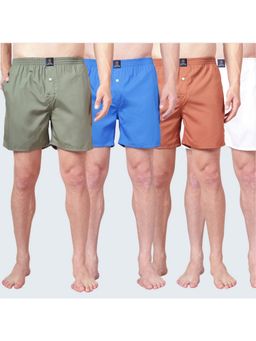Urban Scottish - Multi-Colour Mid Waist Boxers (Pack of 4)