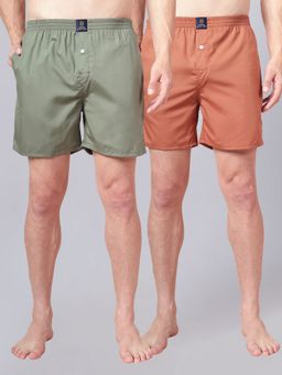 Urban Scottish - Multi-Colour Pure Cotton Pull On Boxers (Pack of 2)