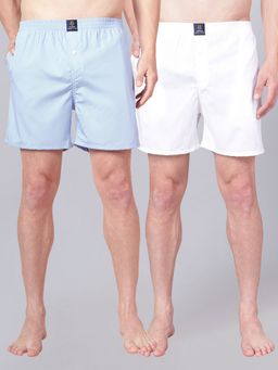 Urban Scottish - Multi-Colour Cotton Regular Fit Solid Boxers (Pack of 2)