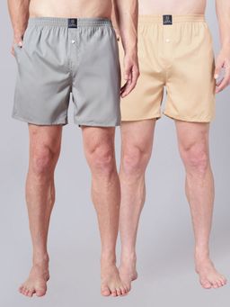 Urban Scottish - Multi-Colour Pure Cotton Pull On Boxers (Pack of 2)