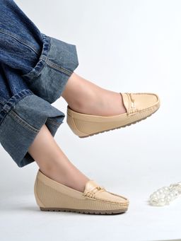 Shoetopia - Comfort Cream Driving Loafers