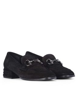 Saint G - Women Black Suede Leather Moccasins