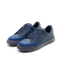 Rare Rabbit - Mawi Blue Micro Fiber Leather Sneakers