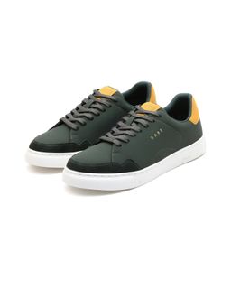 Rare Rabbit - Mawi Olive Micro Fiber Causal Sneakers