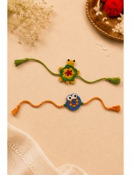 WHE - Handmade Crochet Turtle and Owl Rakhi (Pack of 2)