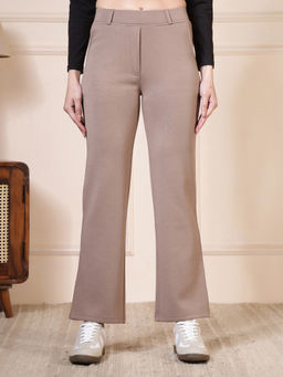 FFU - Women Solid Straight-Fit Trouser