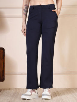 FFU - Women Solid Straight-Fit Trouser