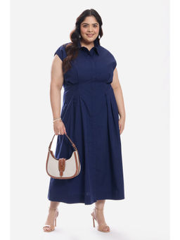Virgio - Cotton Pleated Plus Size Shirt Plus Size Dress for Women