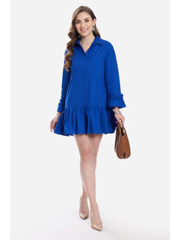 Virgio - Cotton Ruffle Mini Dress for Women