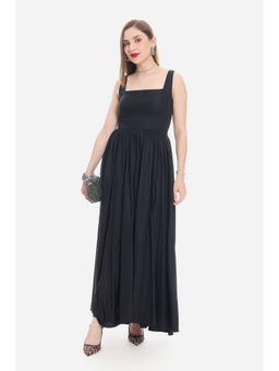 Virgio - Viscose Fit and Flare Maxi Dress for Women