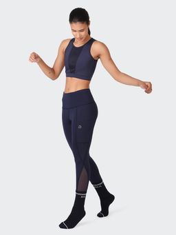 Kica - Set: High Support Sports Bra & Supportive High Waisted Leggings - Blue