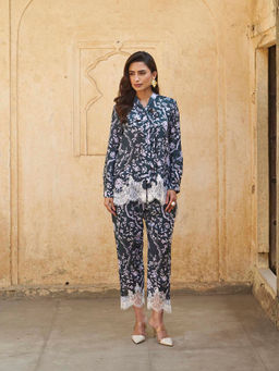 Sage Saga - Dark Navy Blue Olivia Trousers