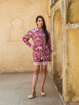 Sage Saga - Rosetta Shirt Maroon