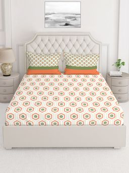 Layers - Siena 225 TC Double Bedsheet - MultiColor (Queen)