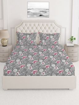 Layers - Tuscany 104 TC King Bedsheet - Grey (King)