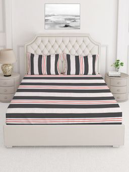 Layers - Tuscany 104 TC King Bedsheet - MultiColor (King)