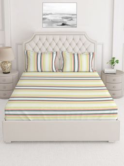 Layers - Duracount 225 TC King Bedsheet - MultiColor (King)