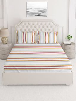 Layers - Duracount 225 TC King Bedsheet - MultiColor (King)