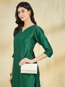 Fabindia - Off White Silk Blend Sling Bag