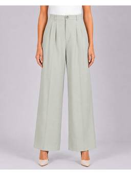 Powersutra - Women Light Grey Formal Trouser