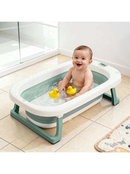 BAYBEE - Kids Green Solid/Plain Bath Tub (0-5 Years)
