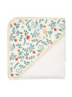 TIDY SLEEP - Kids Multi-Color Floral Waffle Bath Towel (0-6 Months)