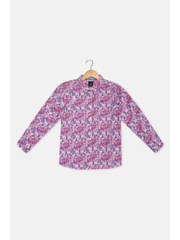 Allen Solly Junior - Boys Multi Slim Fit Print Casual Shirt