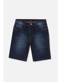 Allen Solly Junior - Boys Navy Regular Fit Solid Shorts